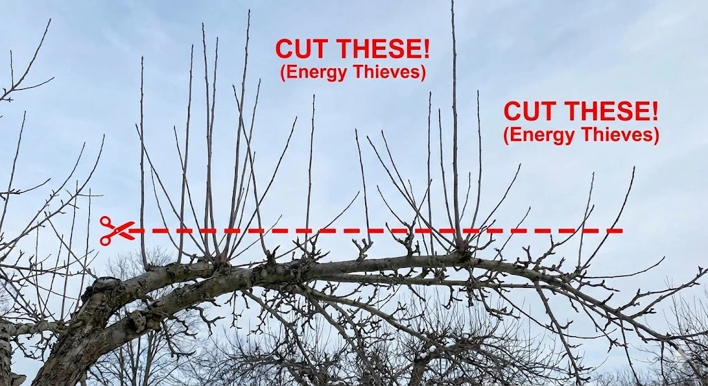 Tree pruning instructions with warnings