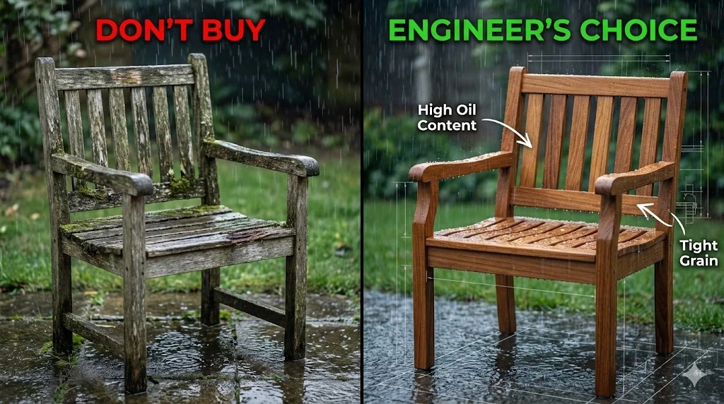 Comparison of two wooden chairs