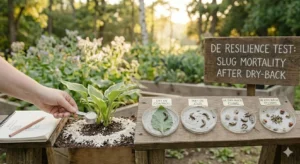diatomaceous earth slugs test in forest garden